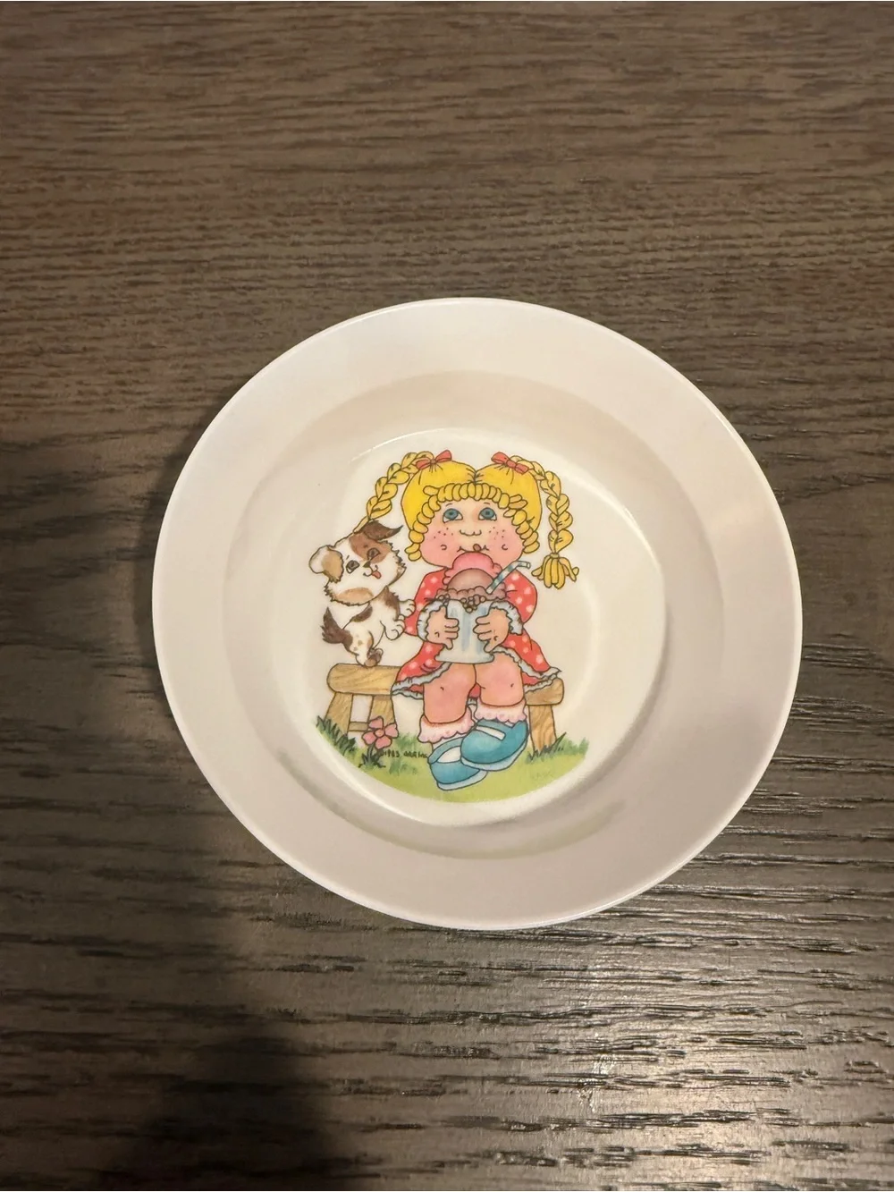 Vintage 1983 Cabbage Patch Kids Melamine Ice Cream Bowl 5”
